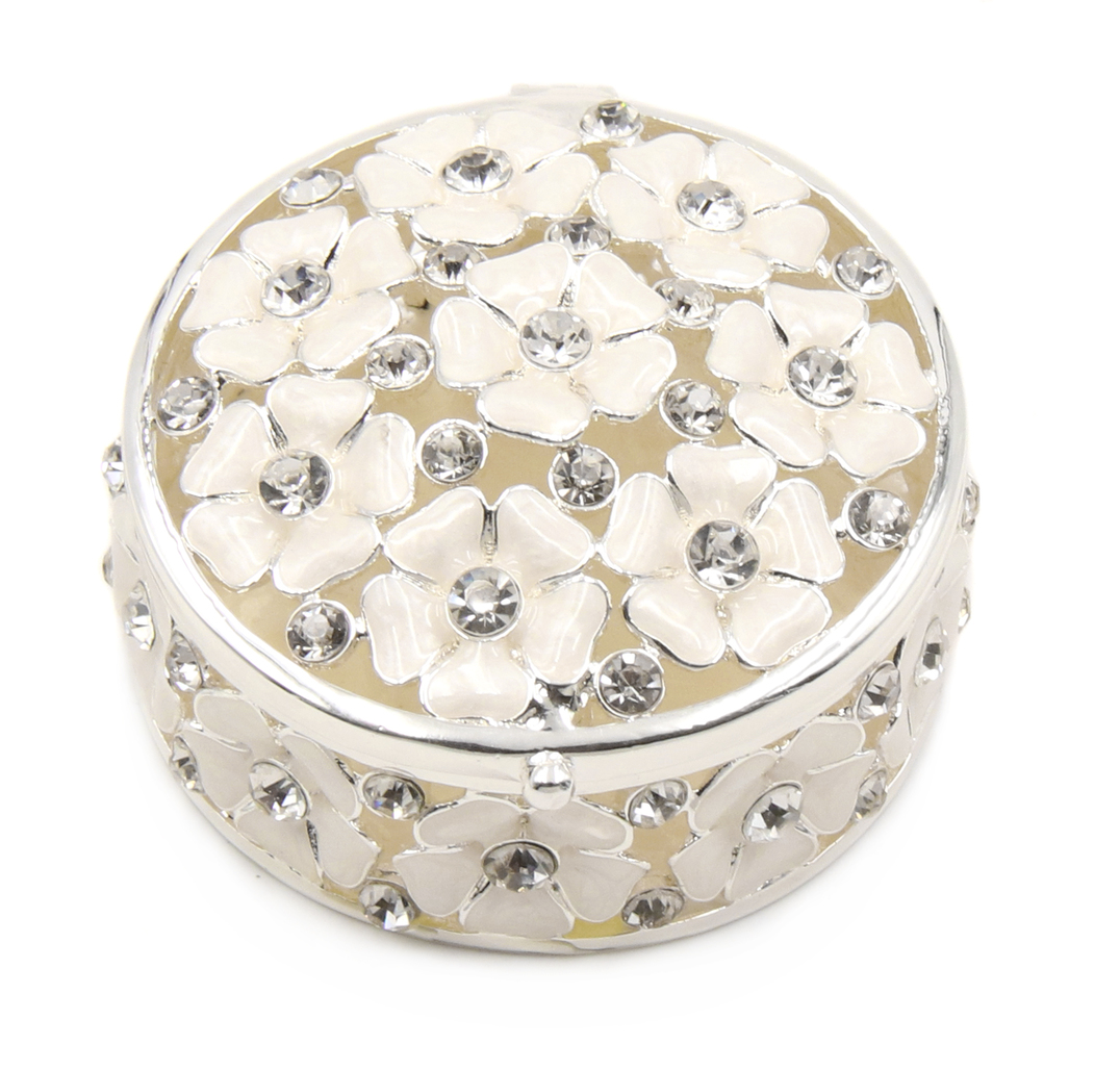 Circle flower jewellery box